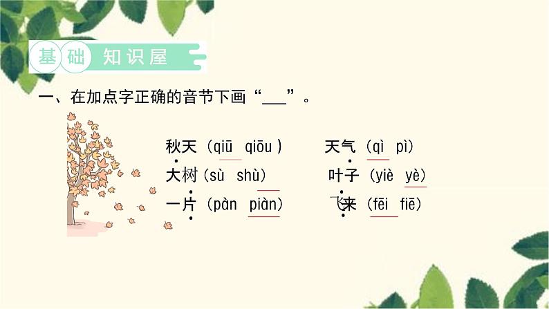 部编版（2024秋）语文一年级上册 1 秋天课件第2页