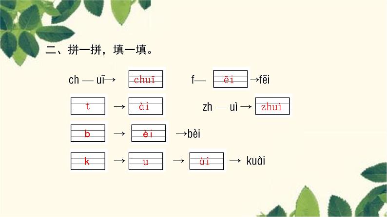 部编版（2024秋）语文一年级上册 10. ɑi ei ui课件03