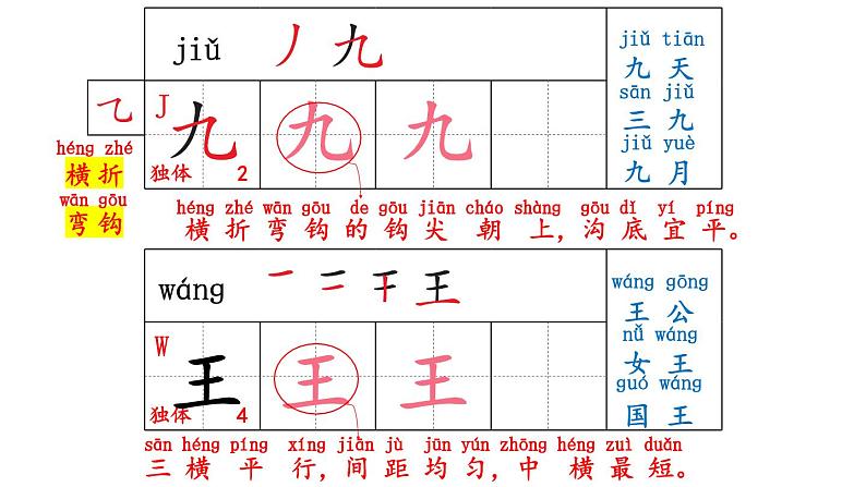 小学语文新部编版一年级上册第二单元《语文园地二》教材习题答案（2024秋）课件PPT第7页