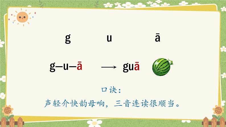 2024秋统编版语文一年级上册 汉语拼音5《g k h》第2课时课件04