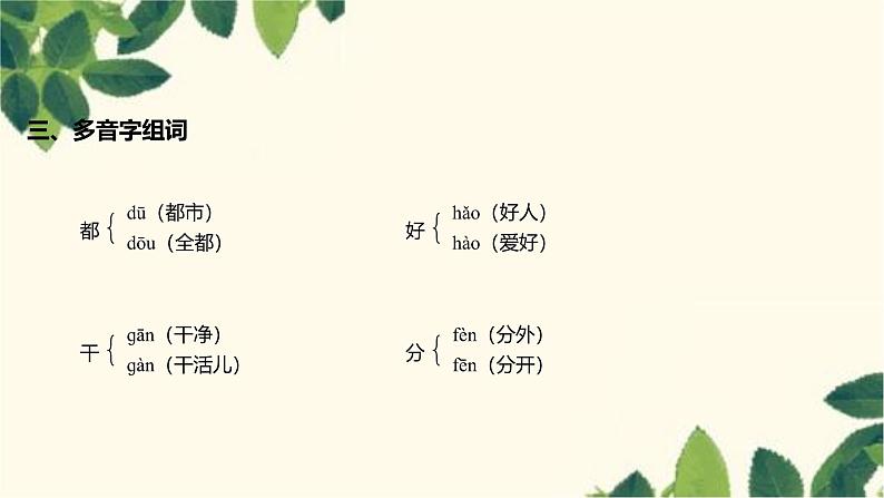 部编版语文(2024秋)二年级上册第二单元-第2单元知识清单课件03