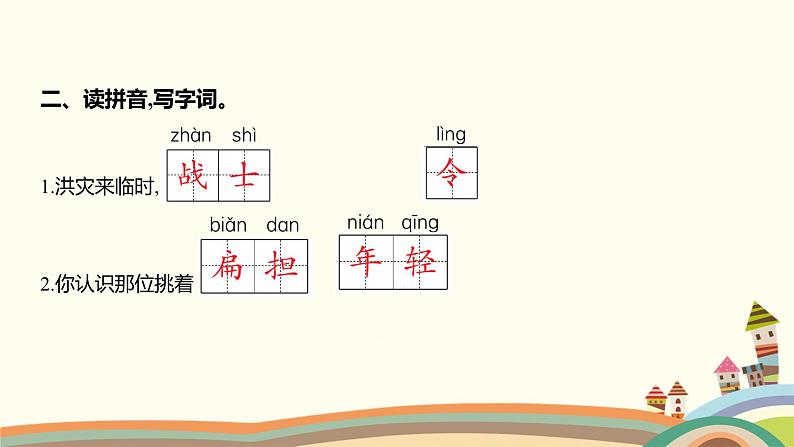 人教部编版语文(2024秋)四年级上册07-第六单元字词盘点课件第3页