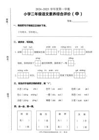 广东省汕头市龙湖区多校2024-2025学年二年级上学期期中素养综合评价语文试题