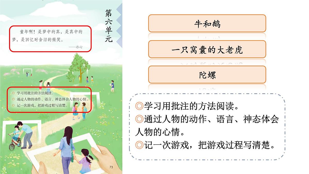 统编版语文四年级上册第18课《牛和鹅》课件第1页