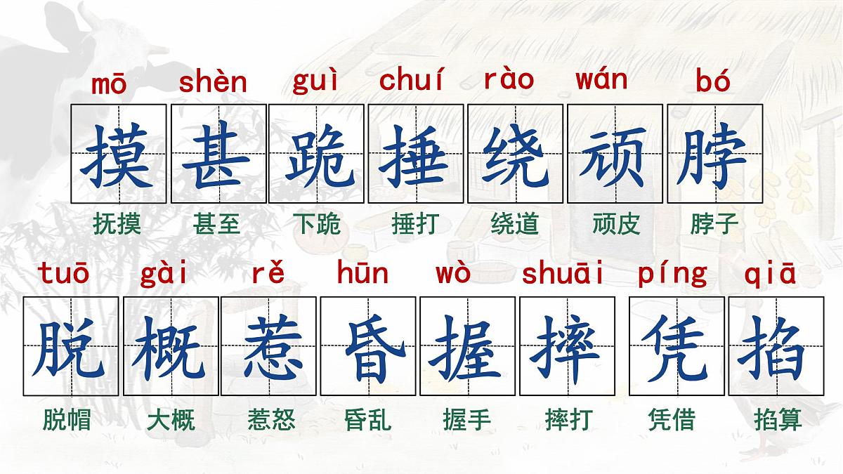 统编版语文四年级上册第18课《牛和鹅》课件第7页