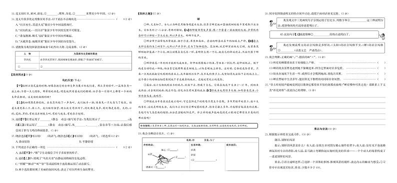 浙江省丽水市缙云县2023-2024学年五年级上学期期末语文试题第2页