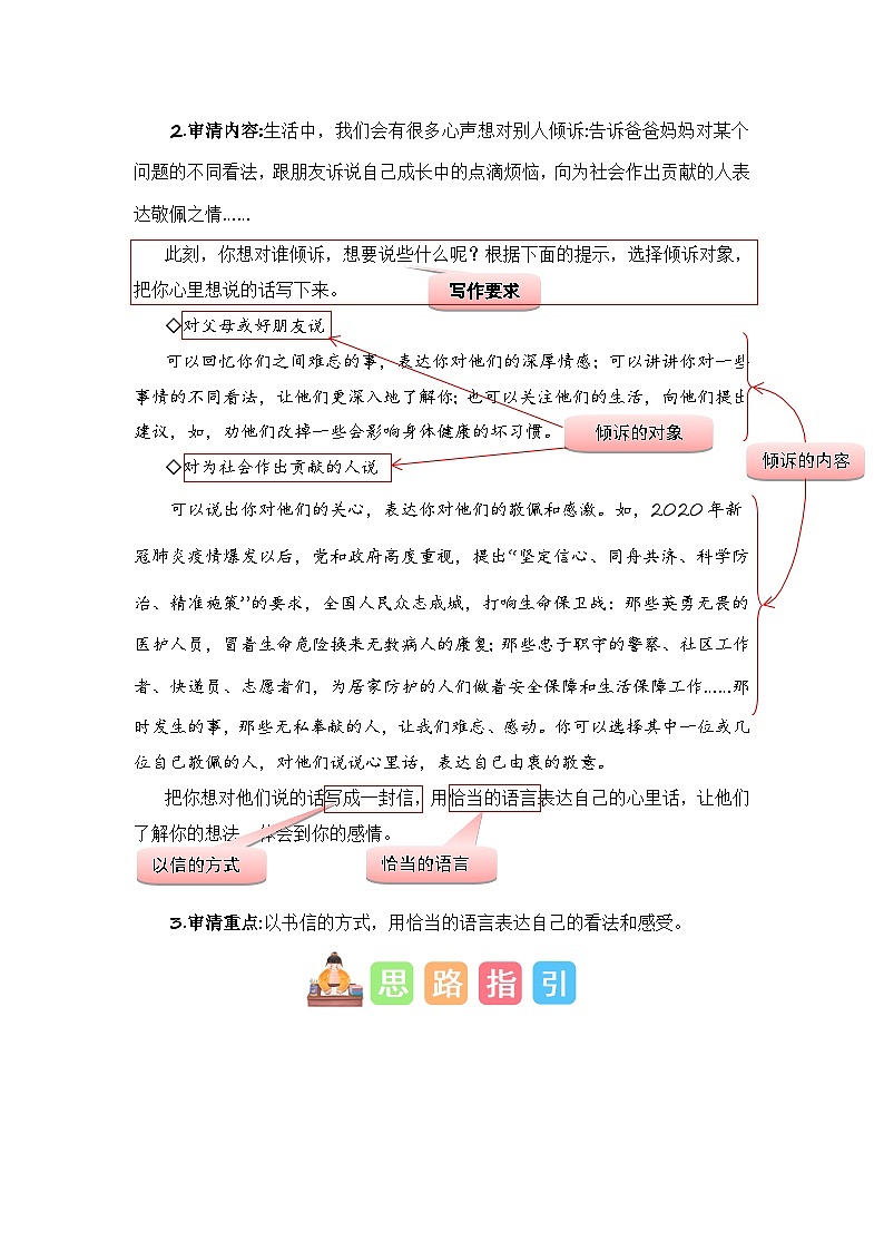 统编版小学语文五年级上册作文能力提升练习第六单元习作：我想对您说（技法+范文+素材）02
