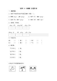 小学语文统编版（2024）一年级下册小青蛙练习