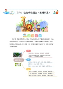 小学语文第四单元习作：我的动物朋友一课一练