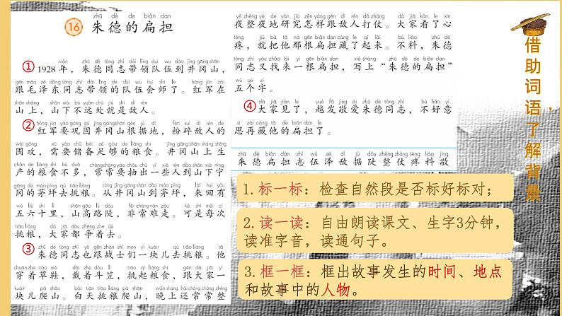 小学语文统编版二年级上册 16 朱德的扁担 课件第5页