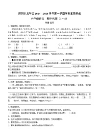 2024-2025学年广东省深圳市龙华区统编版六年级上册期中考试语文试卷