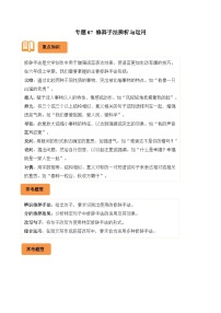 专题07 修辞手法辨析与运用-2024-2025学年六年级语文上学期期末备考真题分类汇编（统编版）