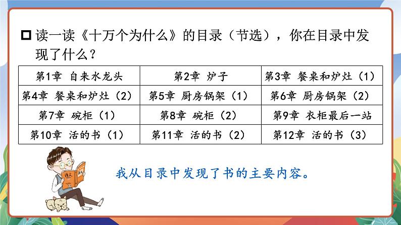 人教部编版语文四年级下册 快乐读书吧：十万个为什么 课件+教案+学习单05