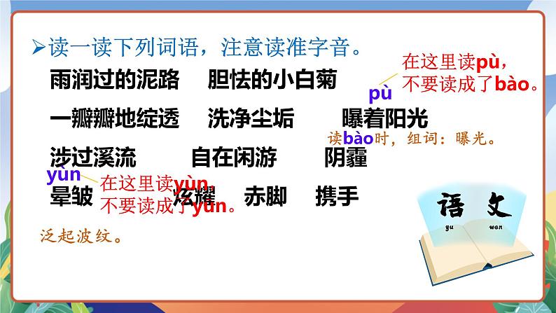 人教部编版语文四年级下册 12《在天晴了的时候》课件第6页