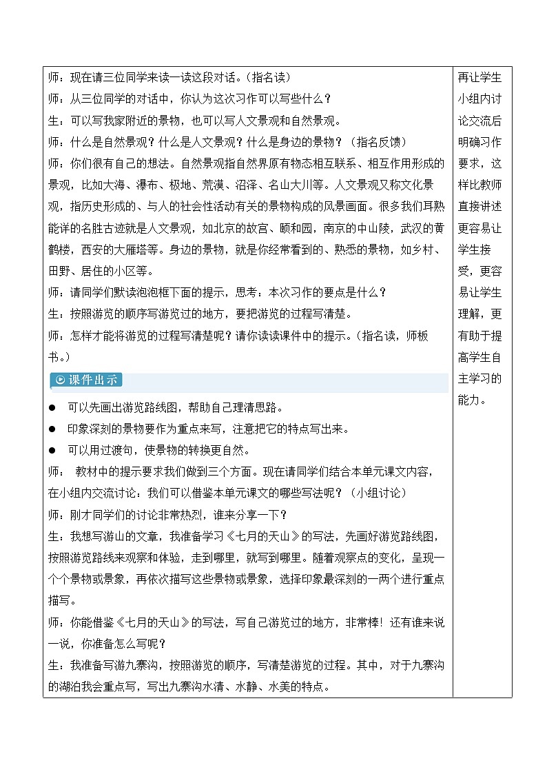 人教部编版语文四年级下册 习作：游_______ 教案第3页