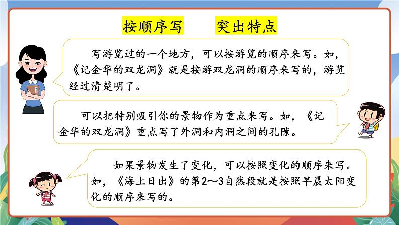 人教部编版语文四年级下册 交流平台 · 初试身手 课件第4页