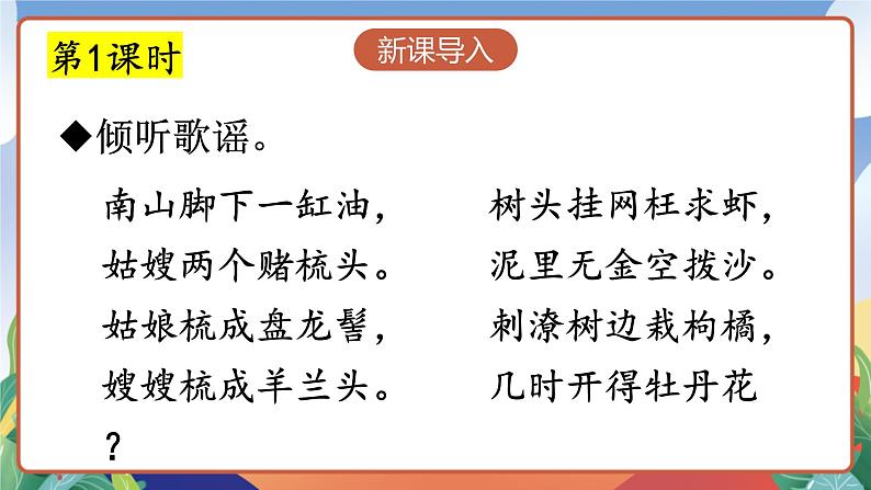 人教部编版语文四年级下册 21《芦花鞋》课件+教案+学习单03