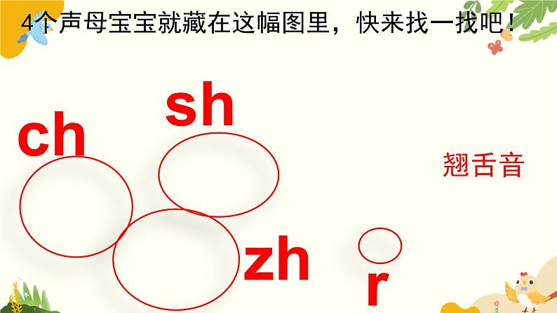 语文统编版（2024）一年级上册 汉语拼音8 zh ch sh r课件第4页