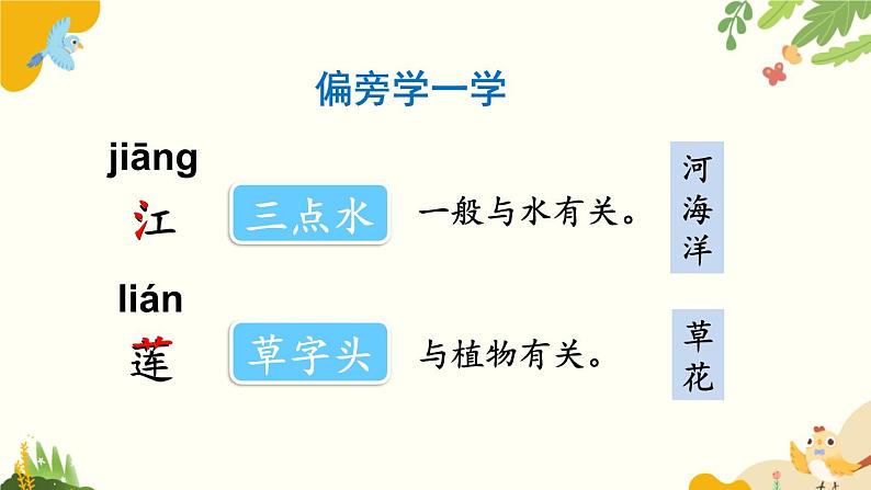 语文统编版（2024）一年级上册 2 江南课件第7页