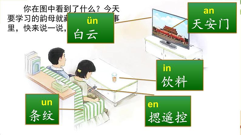 语文统编版（2024）一年级上册 汉语拼音13 ɑn en in un ün课件03