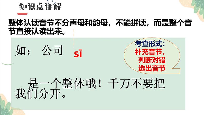 专题一汉语拼音声母韵母整体认读音节字母表小升初语文总复习统编版第7页