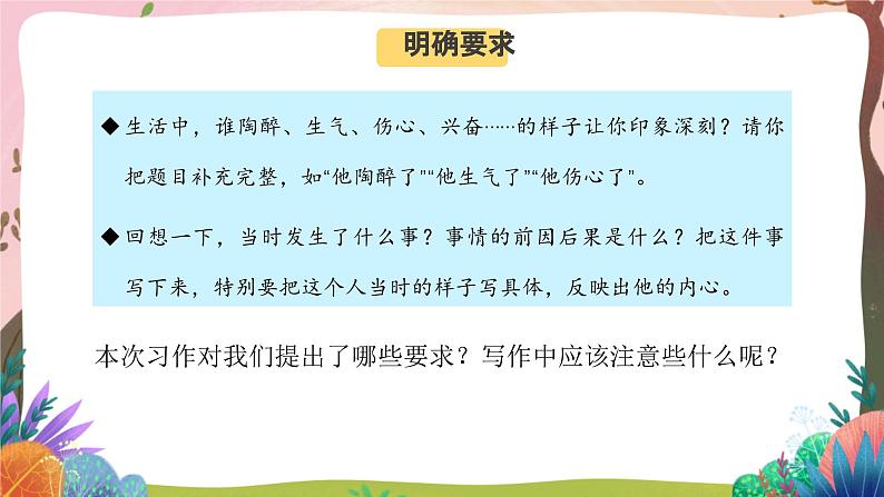 人教部编版语文五年级下册 习作：他______了 课件第3页