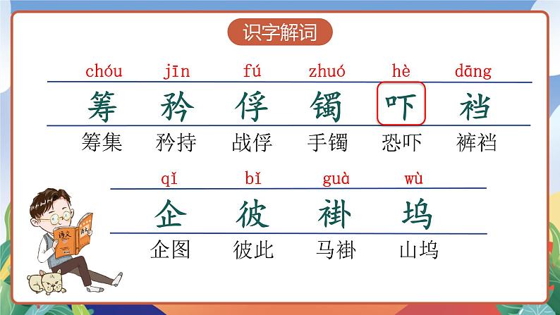 人教部编版语文五年级下册 12《清贫》课件+教案05