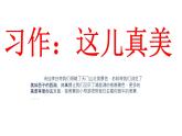 小学语文统编版三年级上册 习作：这儿真美 课件