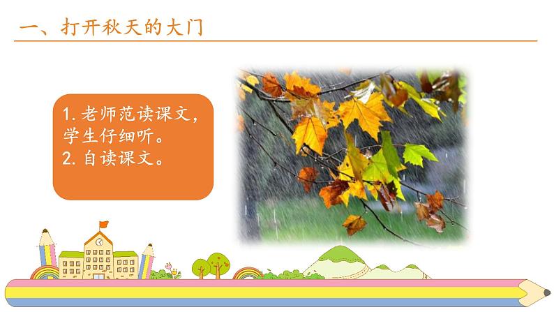 部编版语文三年级上6. 《秋天的雨》课件第3页