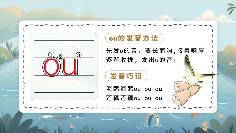 人教部编版一年级语文上册汉语拼音《ao ou iu》课件PPT第7页