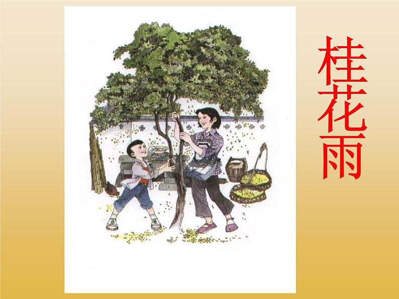 小学语文部编版五年级上册 第一单元第三课 桂花雨（课件）第1页