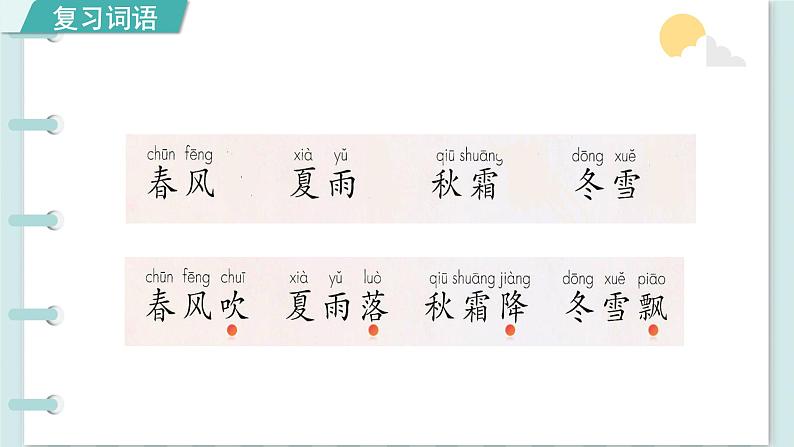 识字1. 春夏秋冬 第二课时第3页