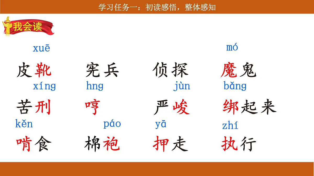 六下 11《十六年前的回忆》课件第8页