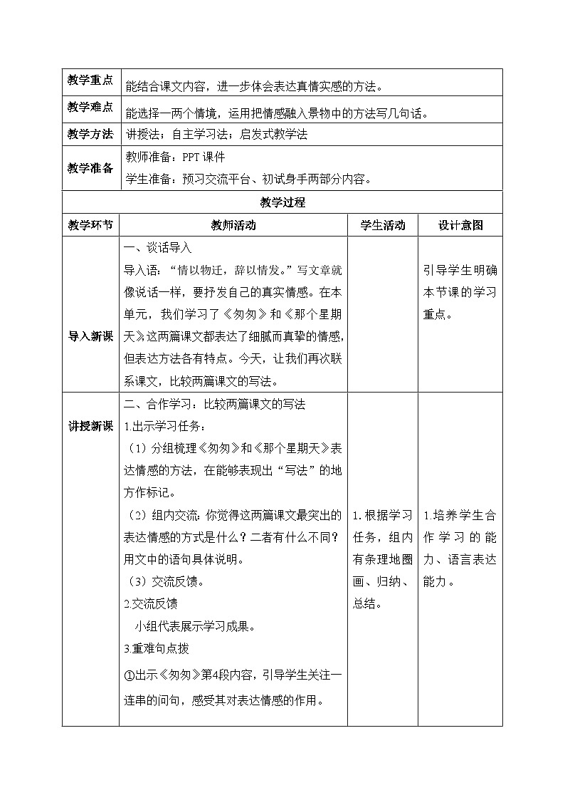 【核心素养】部编版小学语文六年级下册第三单元《语文园地》教学设计（含教学反思）第2页