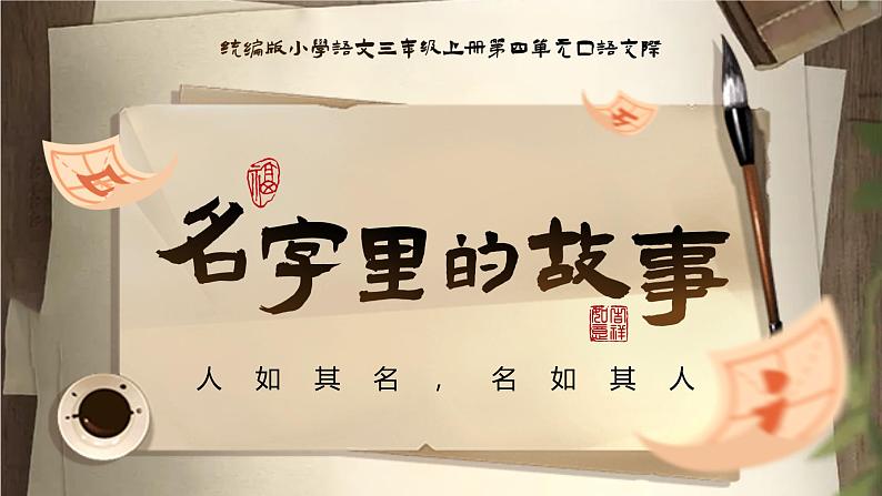 部编版三年级语文上册口语交际《名字里的故事》优质课件第1页