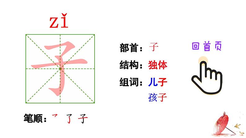 2024小学一年级上册第5单元1 秋天（笔顺）课件第3页