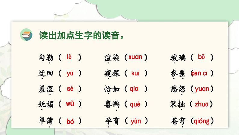 2024-2025学年六年级上学期语文第一单元期末复习PPT课件(统编版)第3页