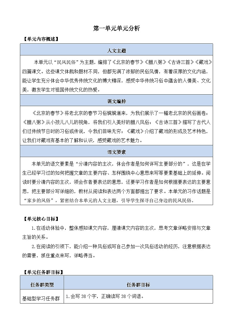 第一单元单元分析第1页