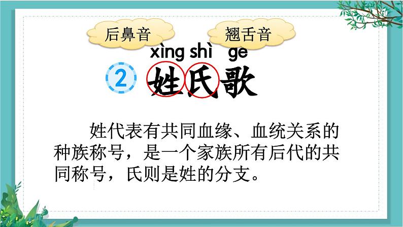 【核心素养】部编版小学语文一年级下册2 姓氏歌-课件第3页