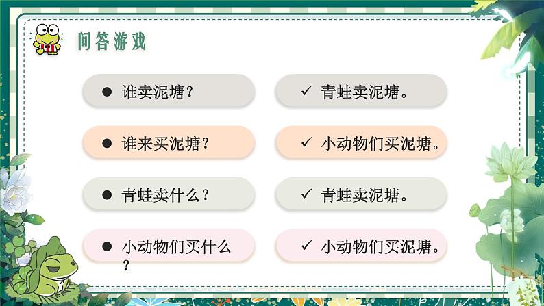 【核心素养】部编版小学语文二年级下册 21 青蛙卖泥塘 课件第8页