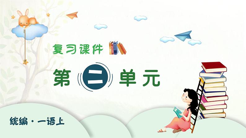 2024-2025学年一年级上学期语文第二单元期末复习PPT课件（统编版）第1页