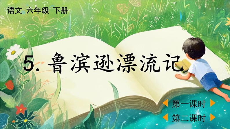 【核心素养】部编版小学语文六年级下册5 鲁滨逊漂流记（节选）-课件第1页