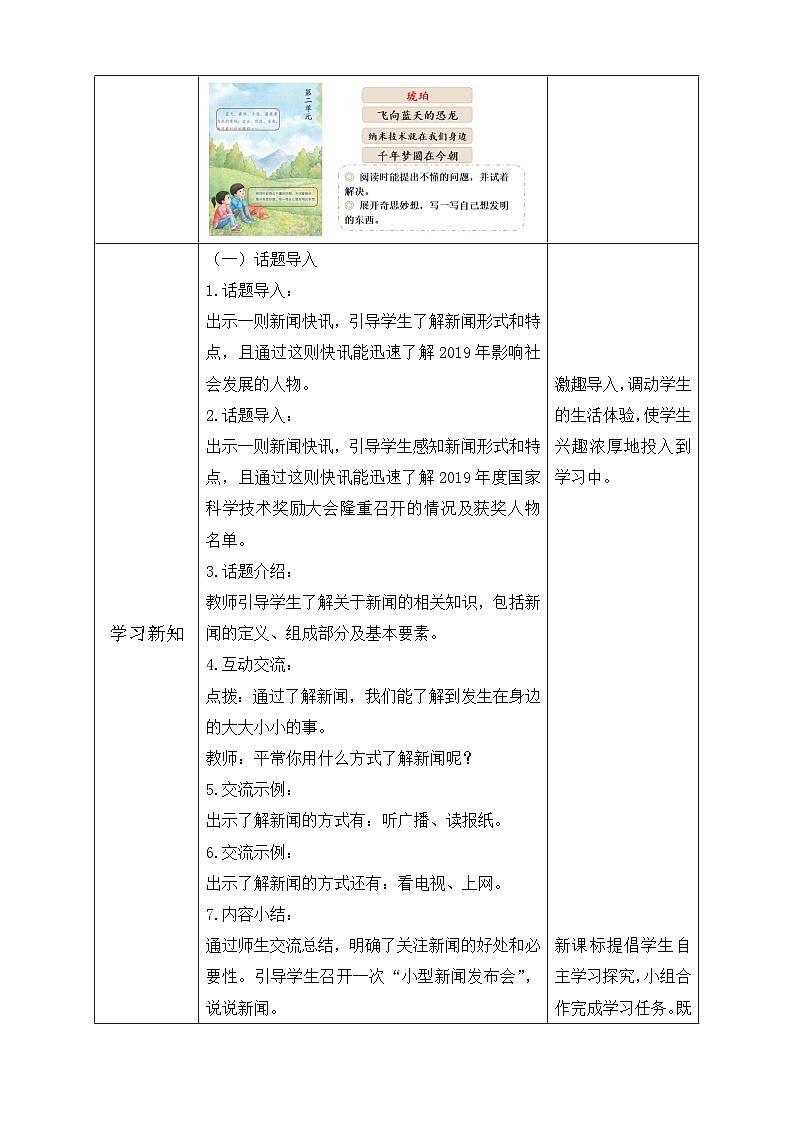 【备课无忧】统编版四下-第二单元口语交际：说新闻（教学设计含反思）第2页