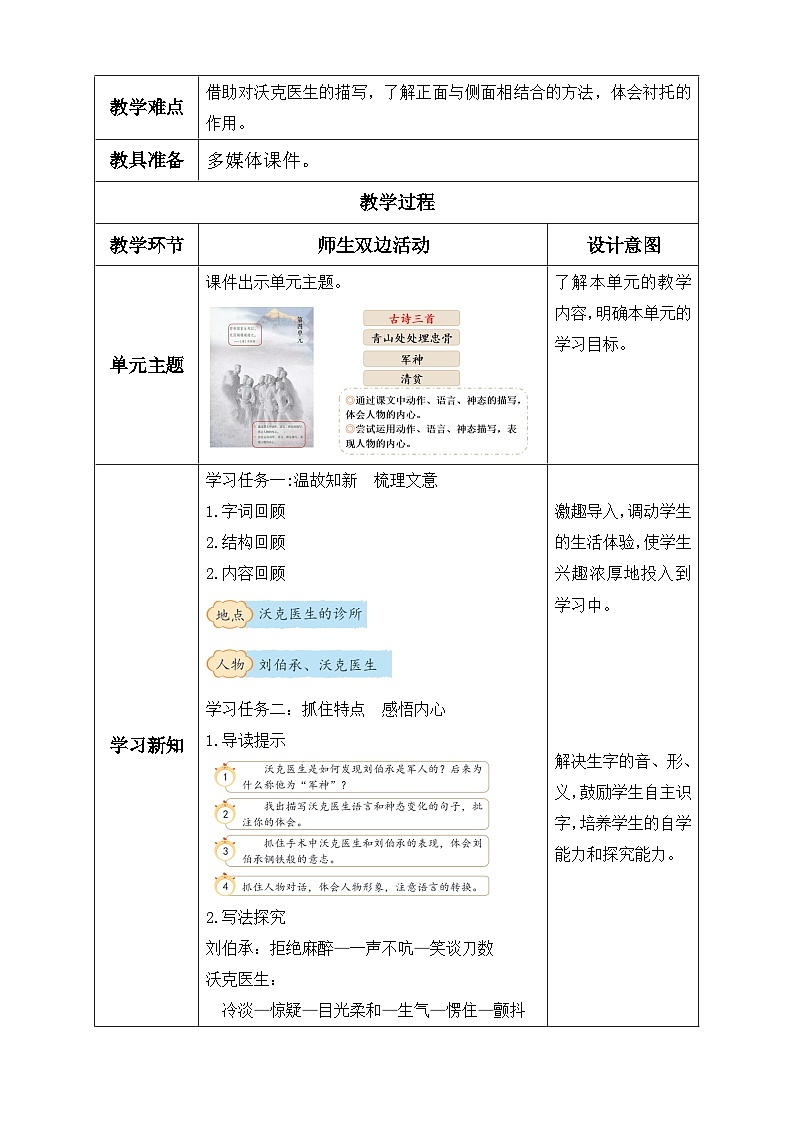 【备课无忧】统编版语文五下-11.军神 第2课时（教学设计含反思）第2页