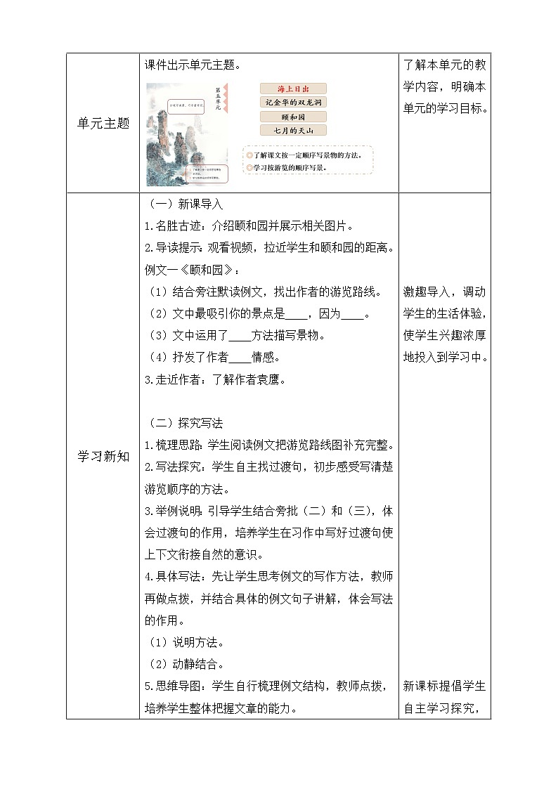 【备课无忧】统编版四下-习作例文：颐和园、七月的天山（教学设计含反思）第2页