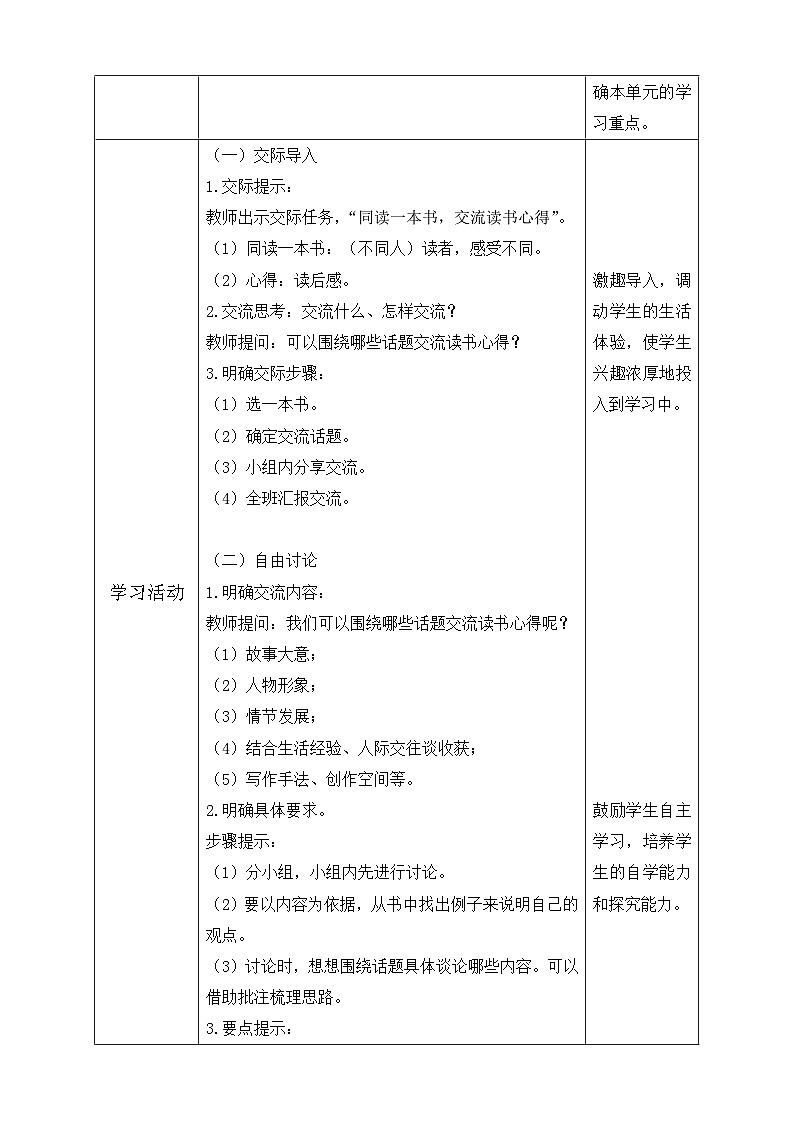 【备课无忧】统编版六下-口语交际：同读一本书（教案含反思）第2页