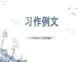 【新課標(biāo)】部編版語文六年級下冊第三單元《習(xí)作例文》課件+教案