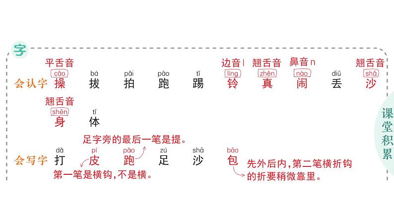 小学语文新部编版一年级下册第五单元识字7 操场上作业课件2025春第2页