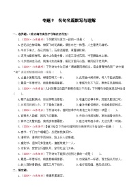 专题9  名句名篇默写与理解-2024-2025学年小升初语文备考真题分类汇编（山东专版）