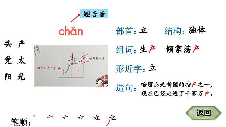 小学语文新部编版一年级下册1 热爱中国共产党笔顺教学课件2025春第4页